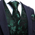 GentCrest Black Floral Vest Set - Image 1