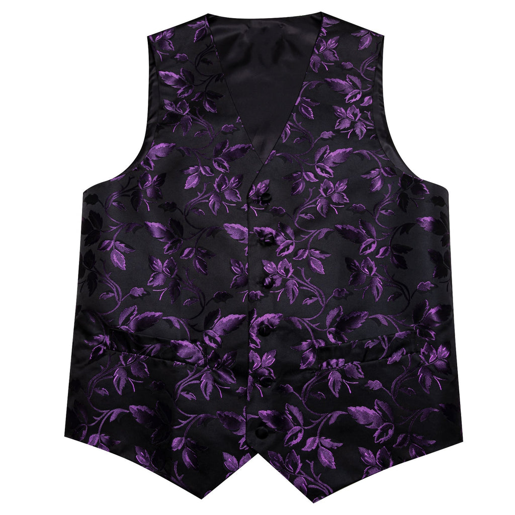 GentCrest Black Floral Vest Set - Image 6