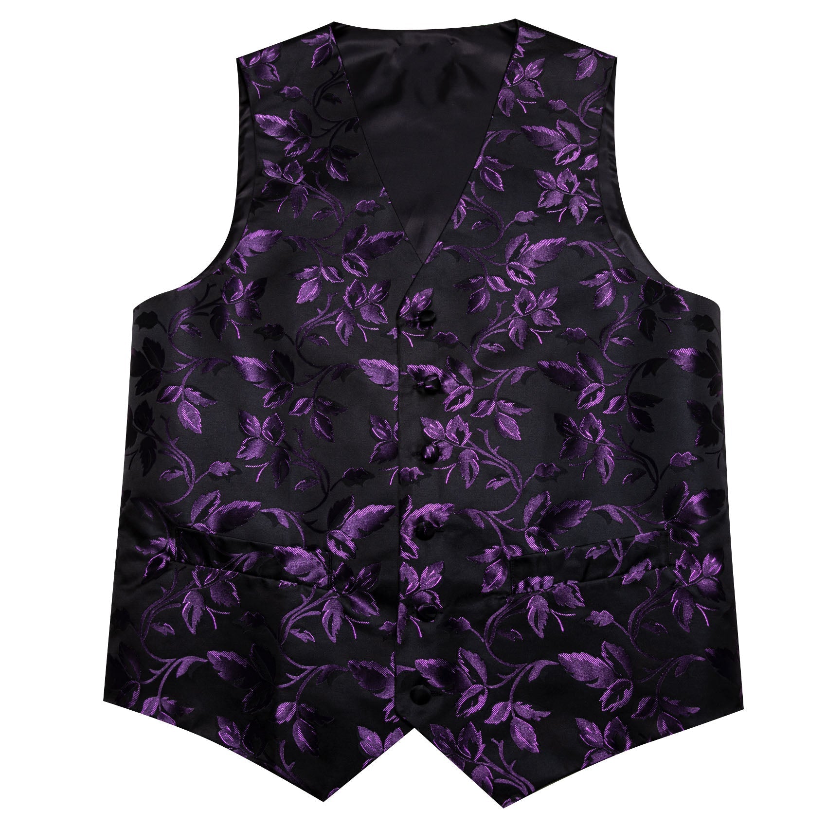 GentCrest Black Floral Vest Set - Image 6