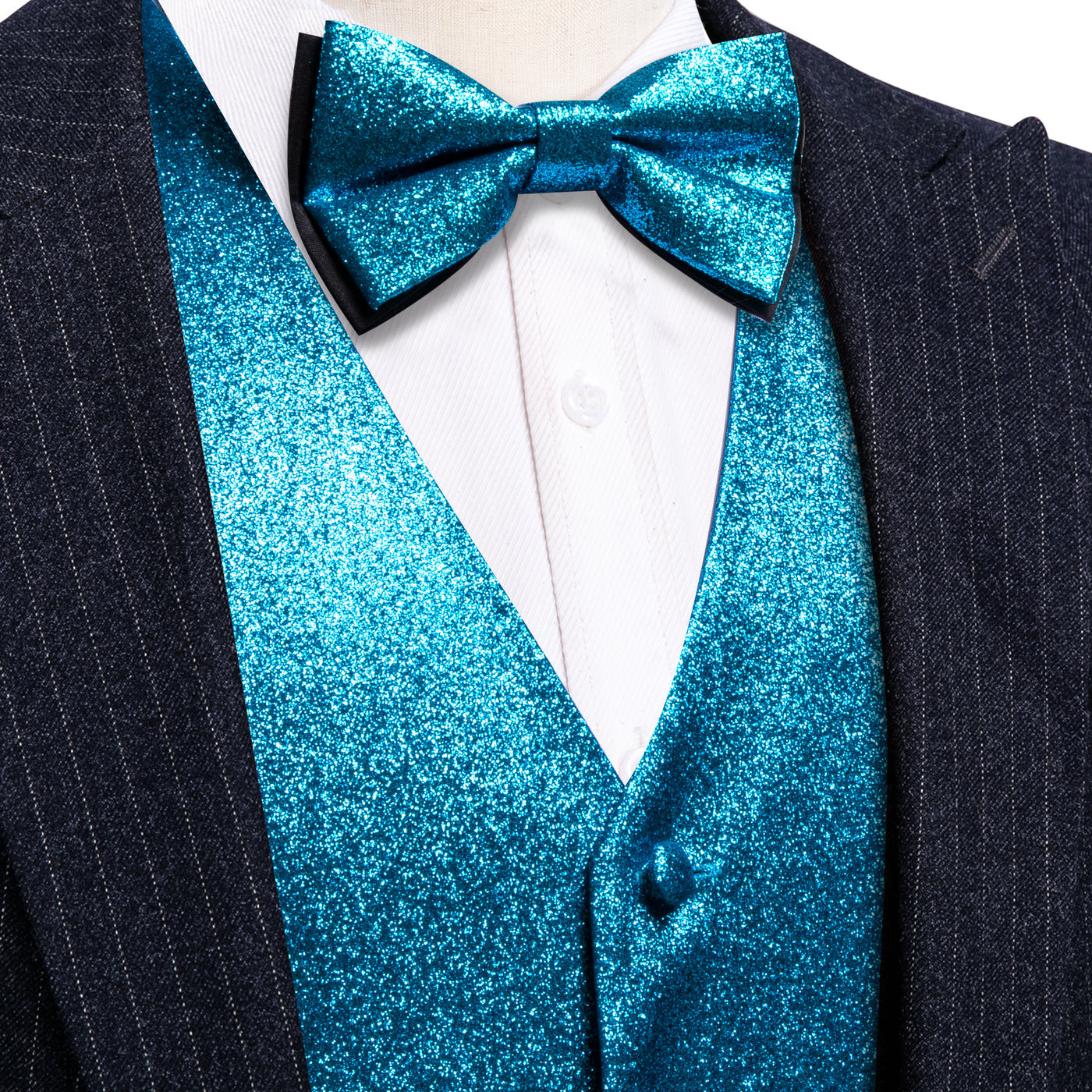 Shining Blue Vest Set - GentCrest