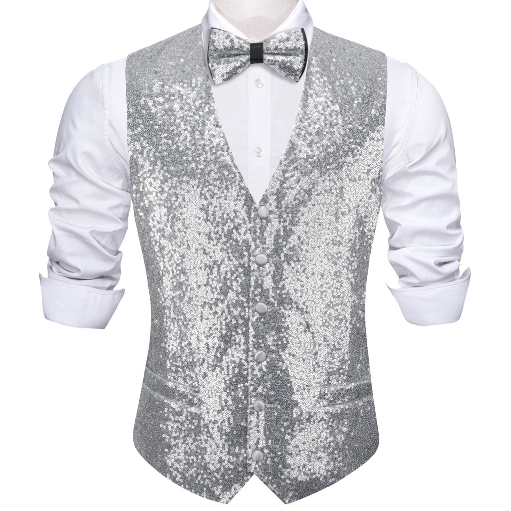 GentCrest Silver Solid Vest Set - Image 2