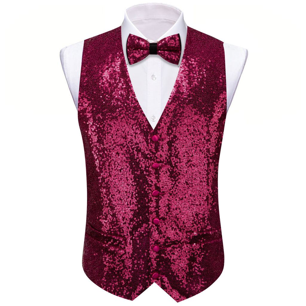 Purple Sequins Vest Set - GentCrest - View 4