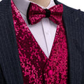 Purple Sequins Vest Set - GentCrest