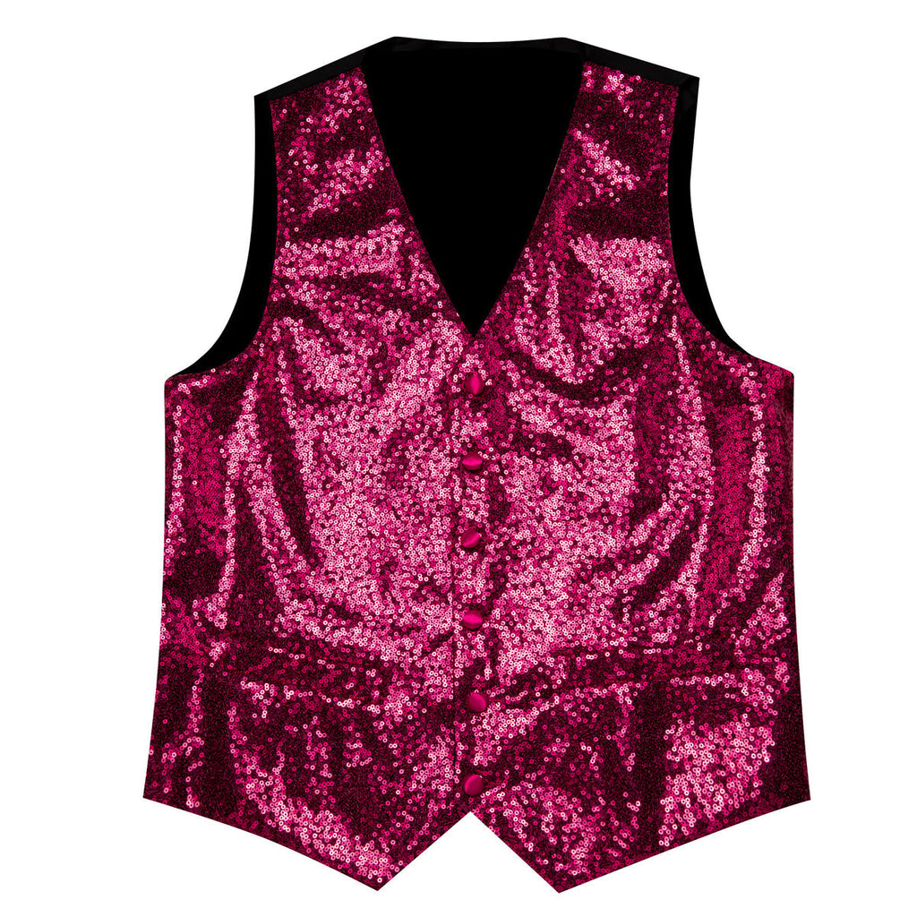 Purple Sequins Vest Set - GentCrest - View 6