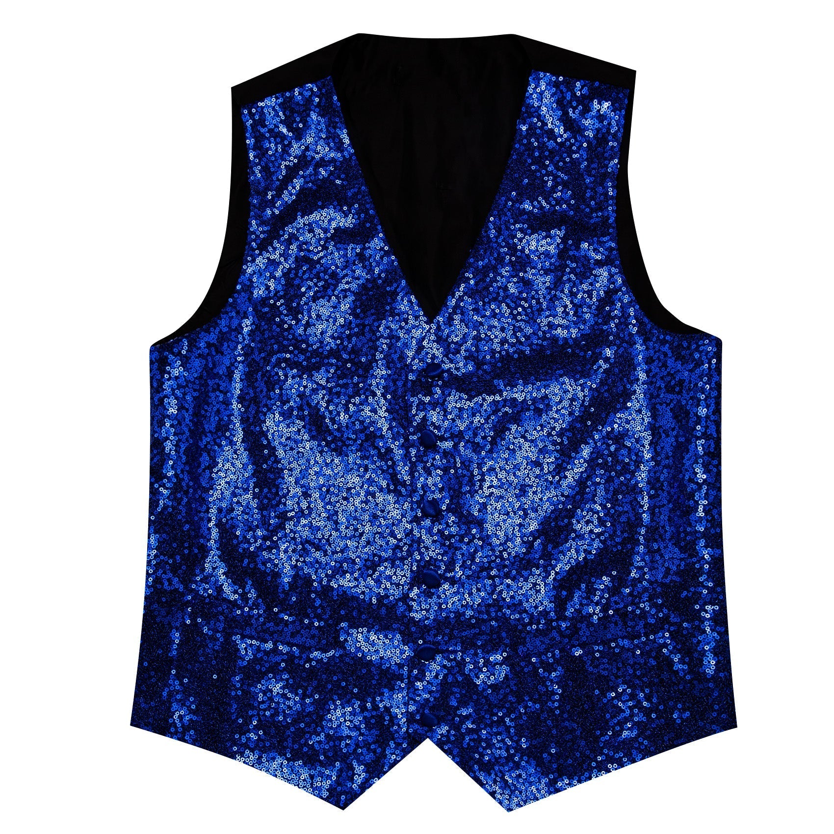 GentCrest Blue Sequin Vest Set - Image 6