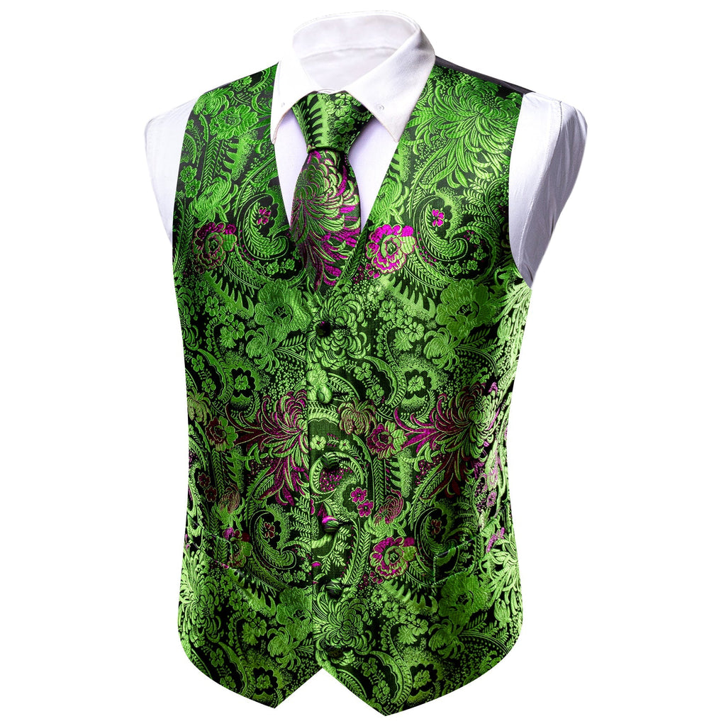 GentCrest Green Paisley Vest Set - Image 3