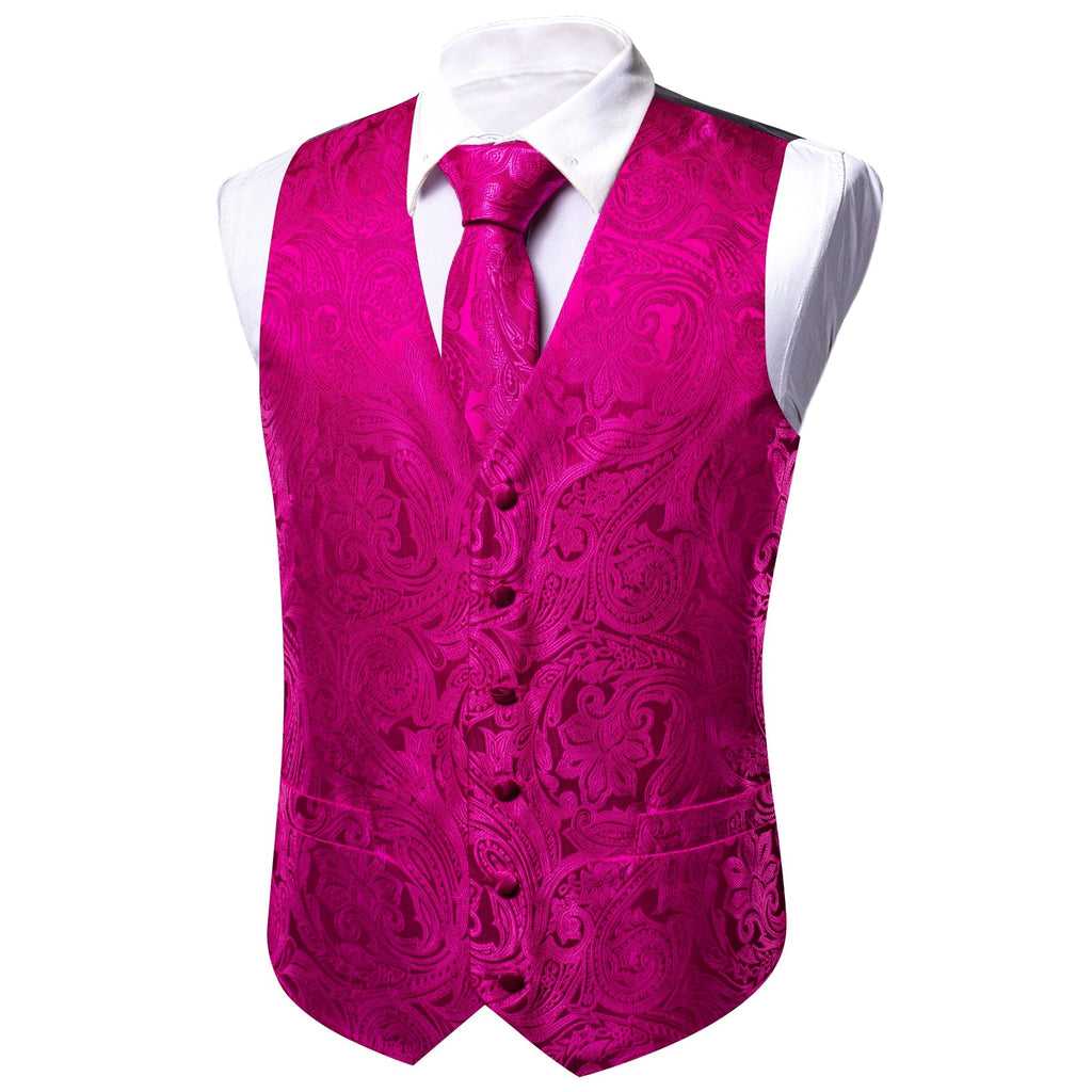 GentCrest Pink Paisley Vest Set - Image 2