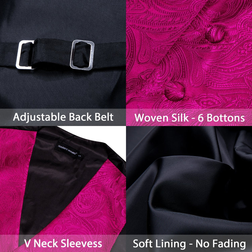 GentCrest Pink Paisley Vest Set - Image 3