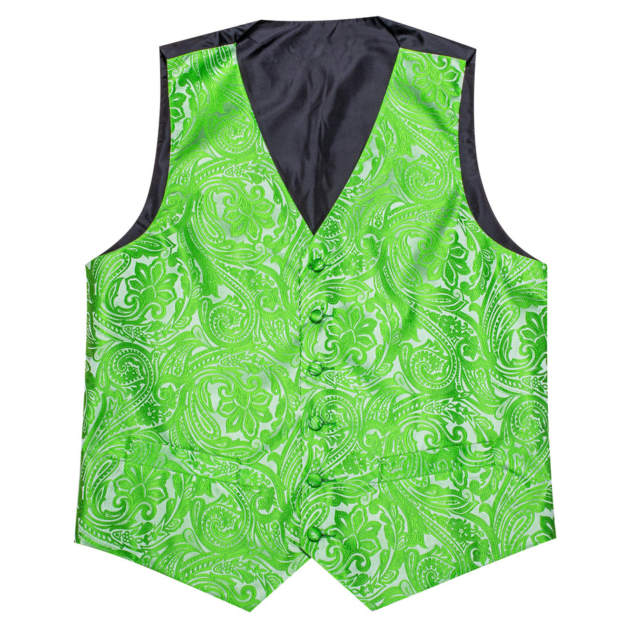 Verdant Green Floral - 4 Piece Vest Set - GentCrest - View 4