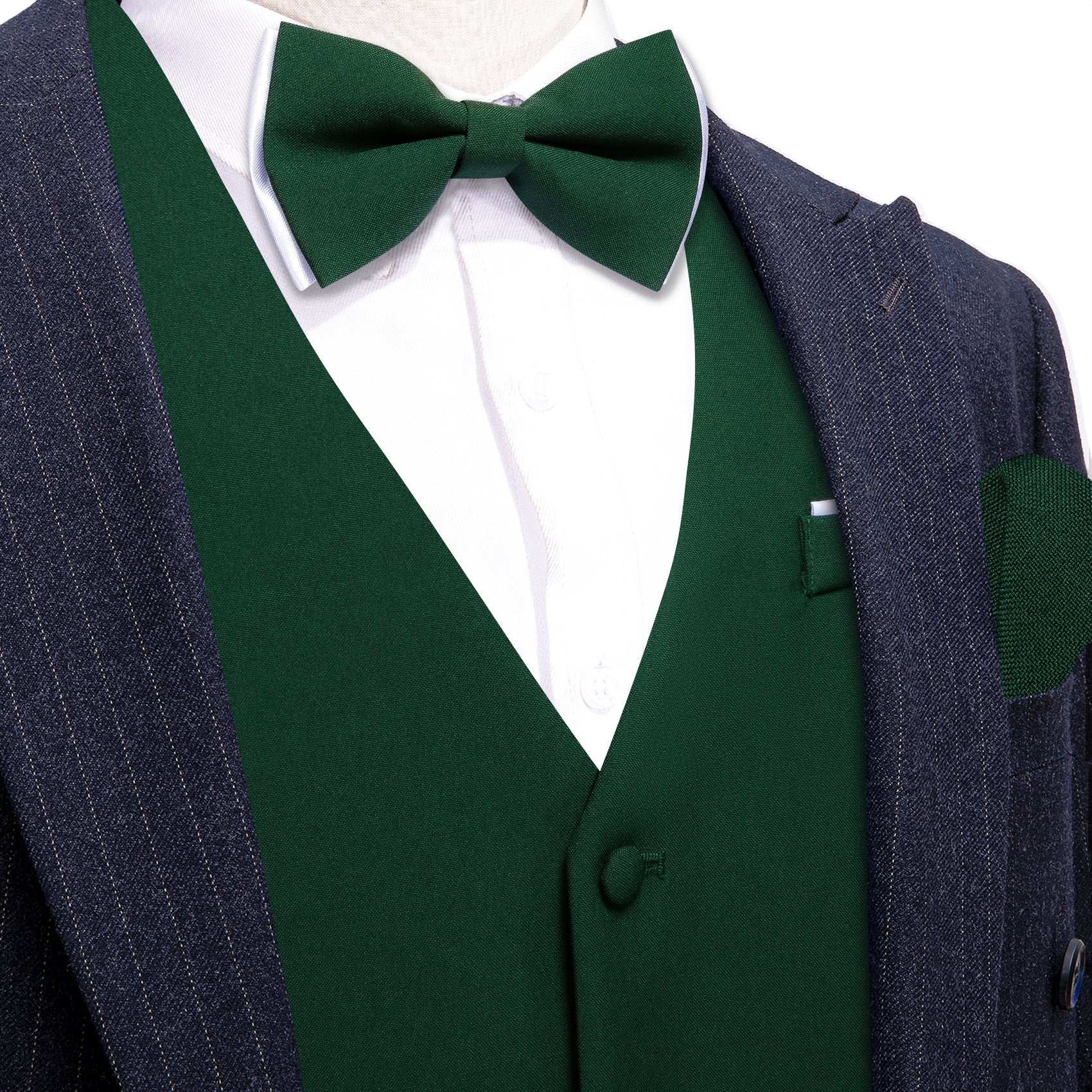 GentCrest Green Solid Vest Set - Image 1
