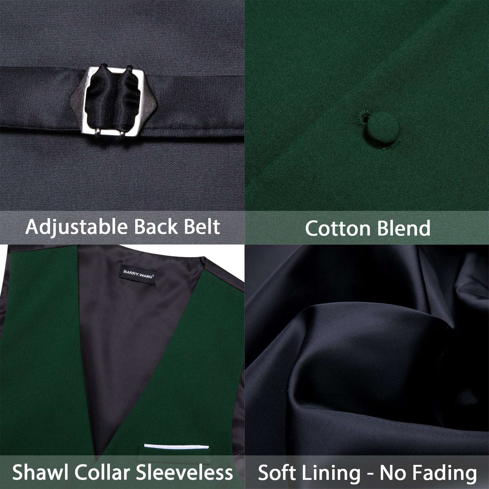 GentCrest Green Solid Vest Set - Image 4