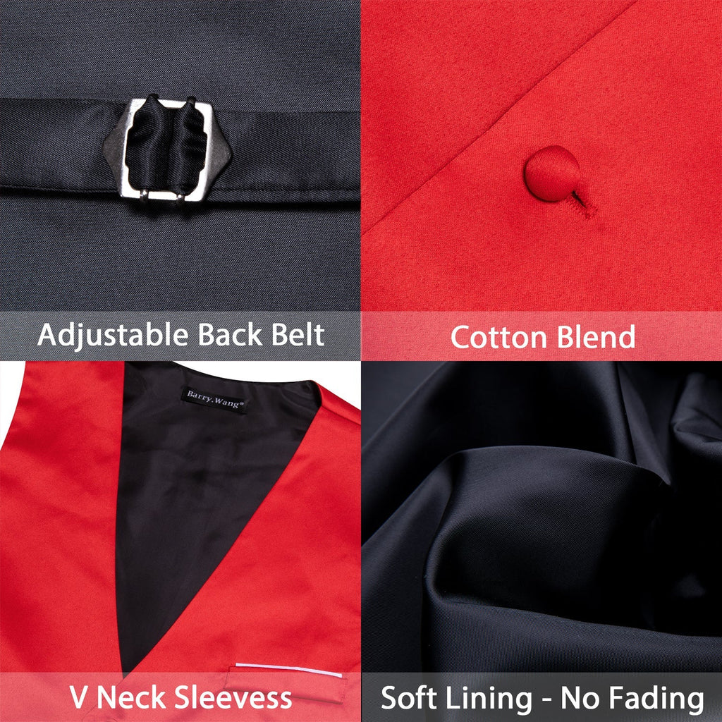 GentCrest Red Solid Vest Set - Image 4
