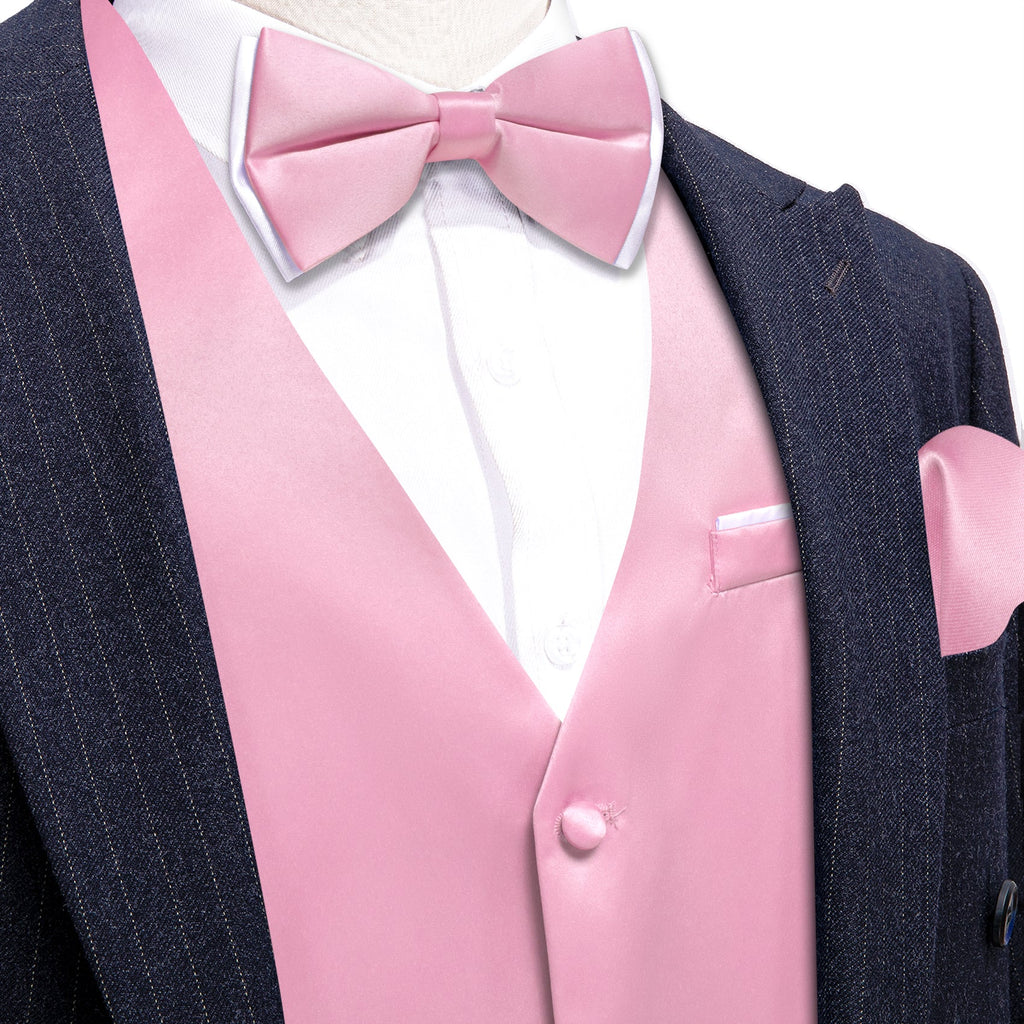 GentCrest Pink Solid Vest Set - Image 1
