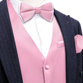 GentCrest Pink Solid Vest Set - Image 1
