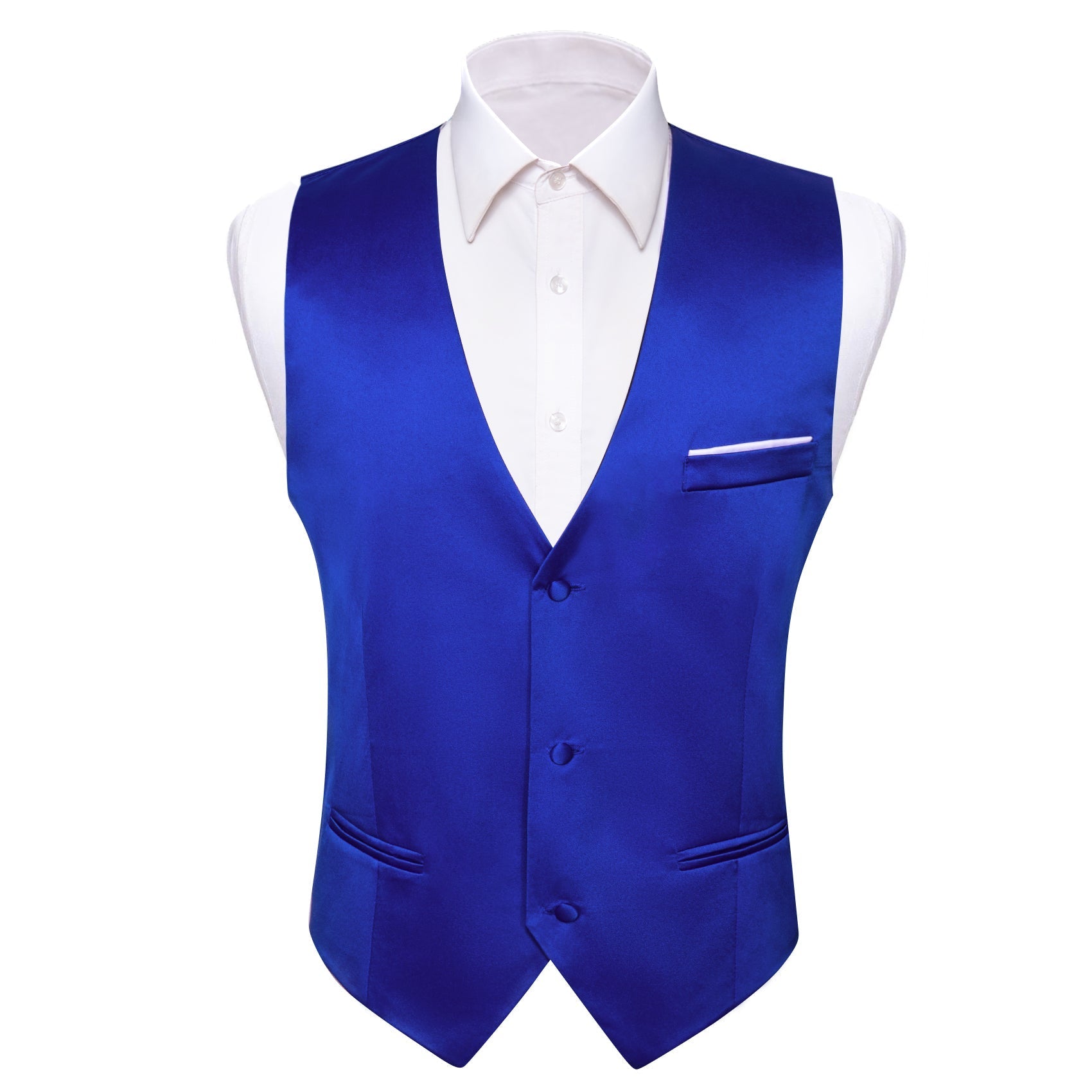 GentCrest Blue Solid Vest Set - Image 3