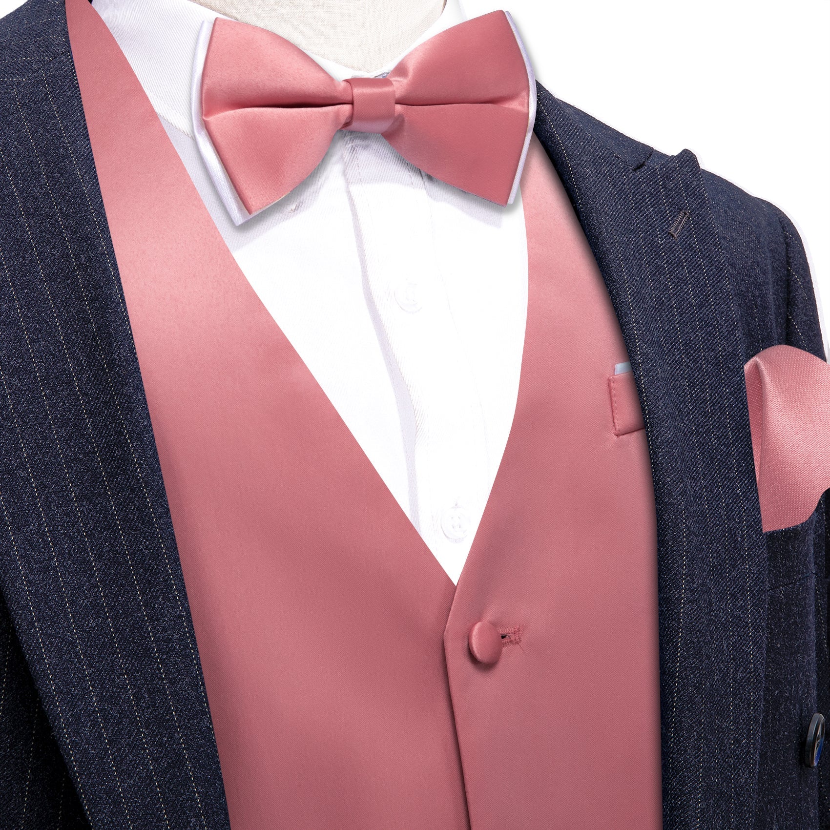 GentCrest Coral Solid Vest Set - Image 1