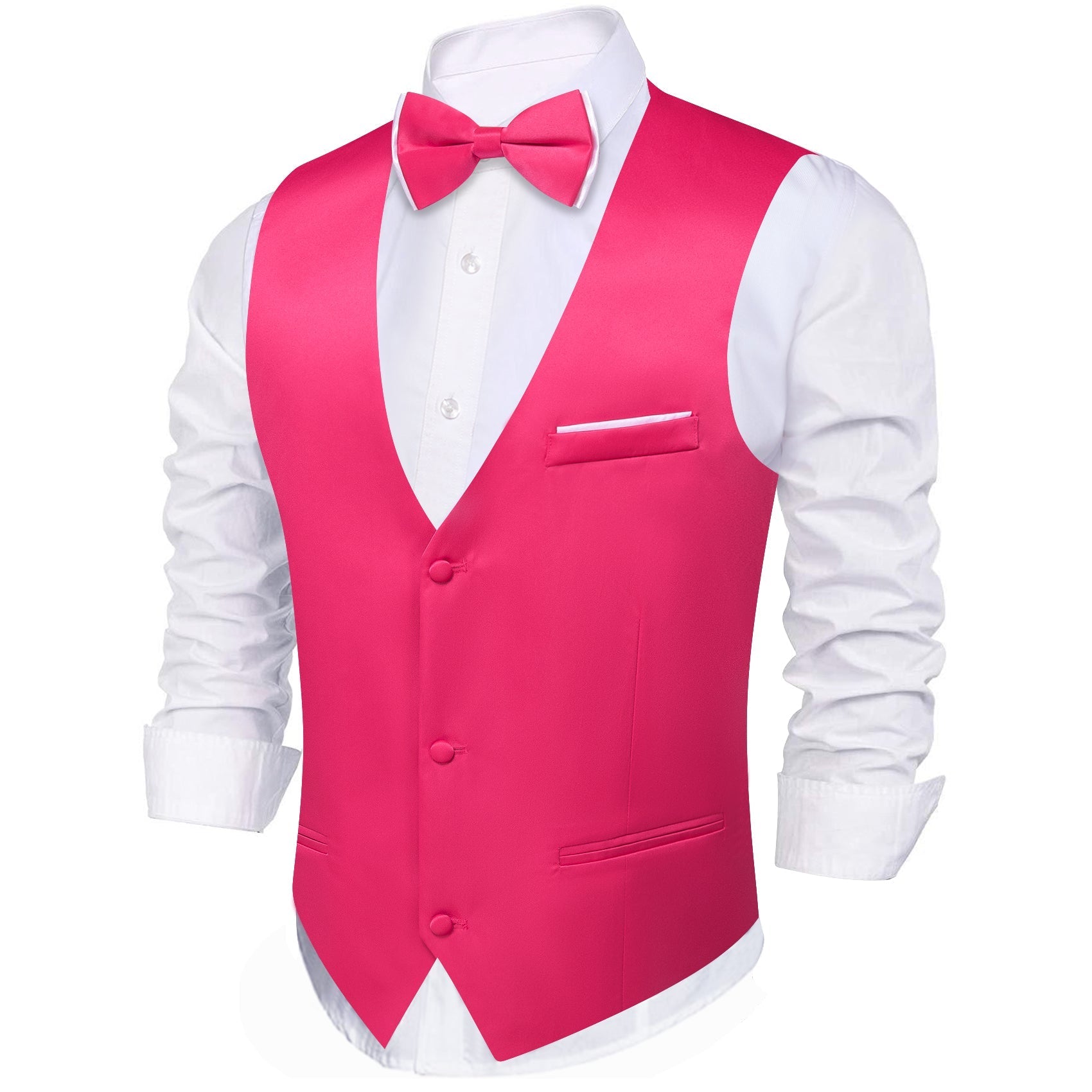 GentCrest Pink Solid Vest Set - Image 3
