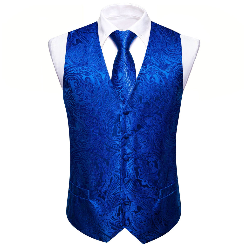 GentCrest Blue Paisley Vest Set - Image 3
