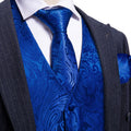GentCrest Blue Paisley Vest Set - Image 1