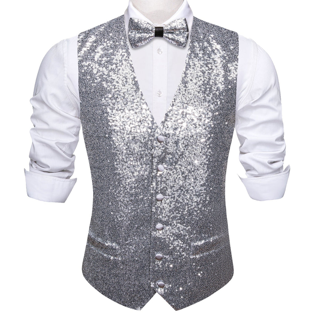 GentCrest Grey Solid Vest Set - Image 2