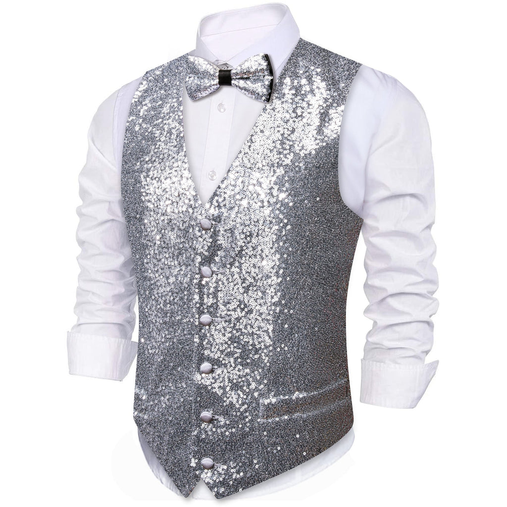 GentCrest Grey Solid Vest Set - Image 3