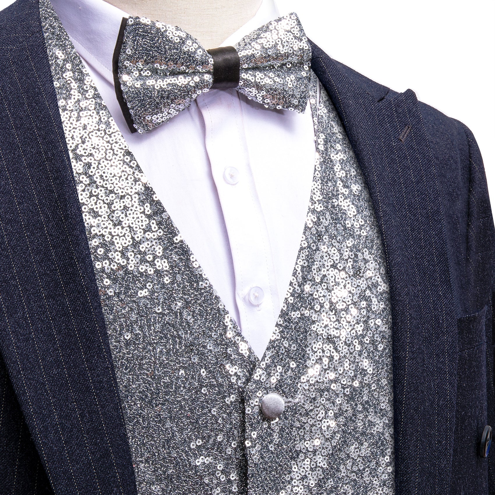 GentCrest Grey Solid Vest Set - Image 1