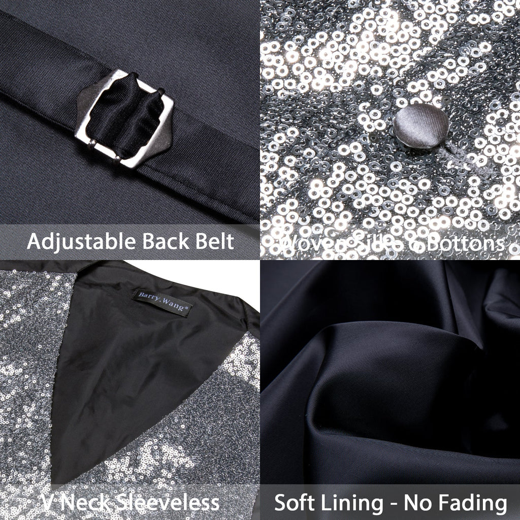 GentCrest Grey Solid Vest Set - Image 5
