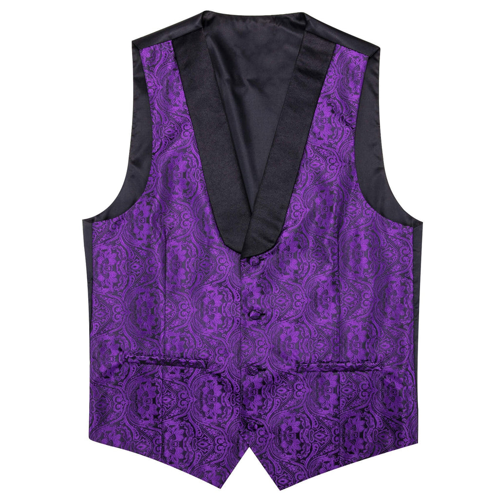 GentCrest Purple Paisley Vest Set - Image 5