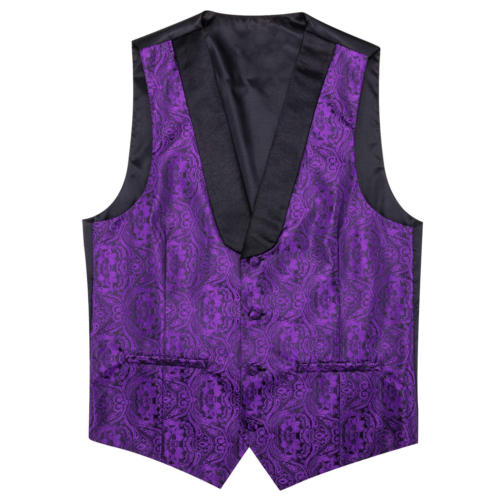 GentCrest Purple Paisley Vest Set - Image 5