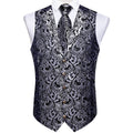 GentCrest Silver Floral Vest Set - Image 1