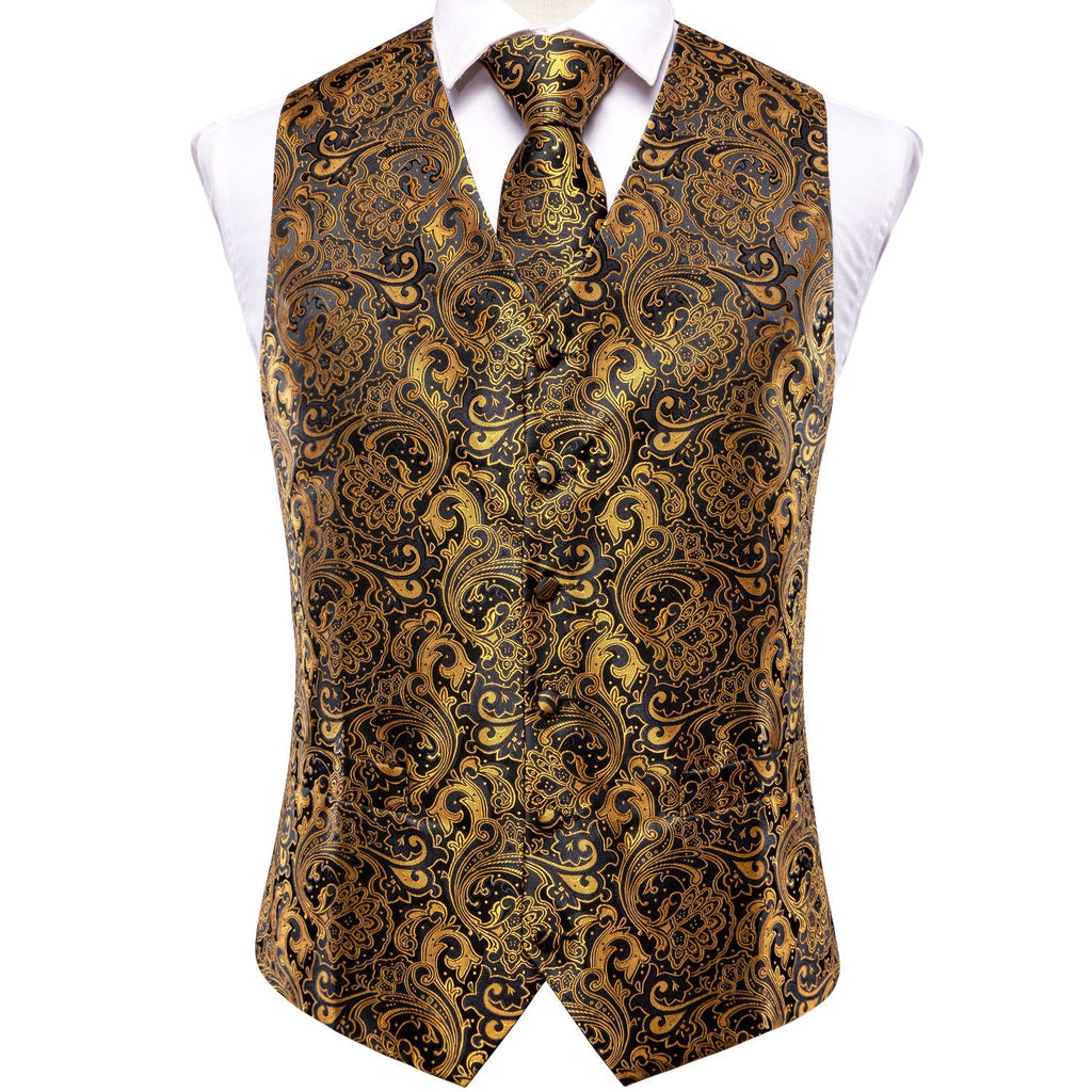 GentCrest Black Paisley Vest Set - Image 3