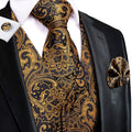 GentCrest Black Paisley Vest Set - Image 1