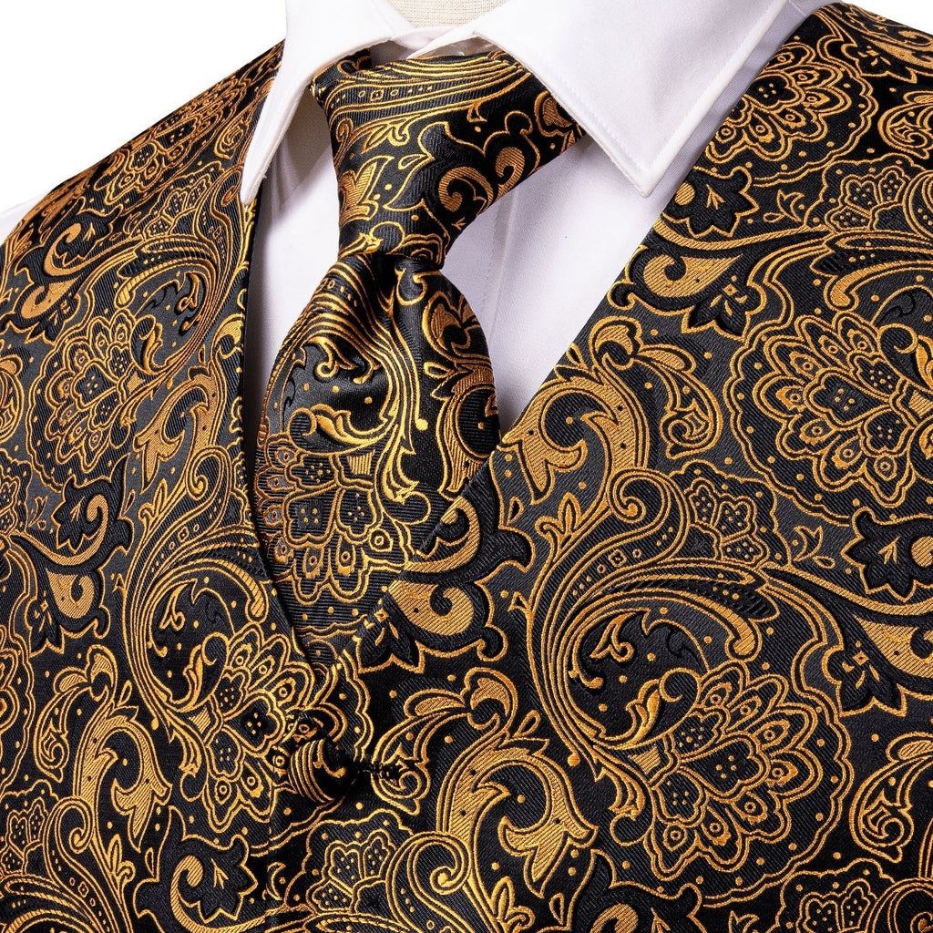 GentCrest Black Paisley Vest Set - Image 2