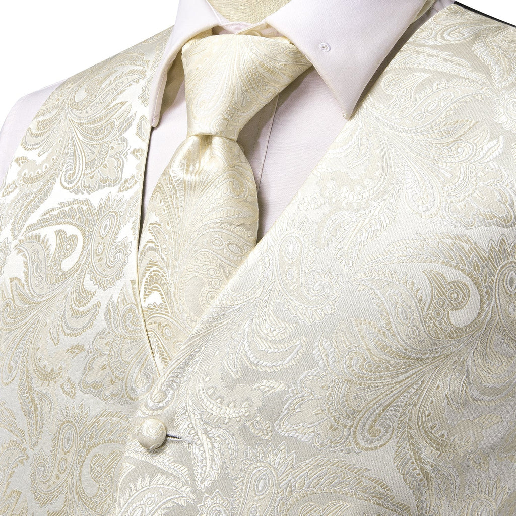 GentCrest White Paisley Vest Set - Image 2