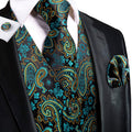 GentCrest Black Paisley Vest Set - Image 1