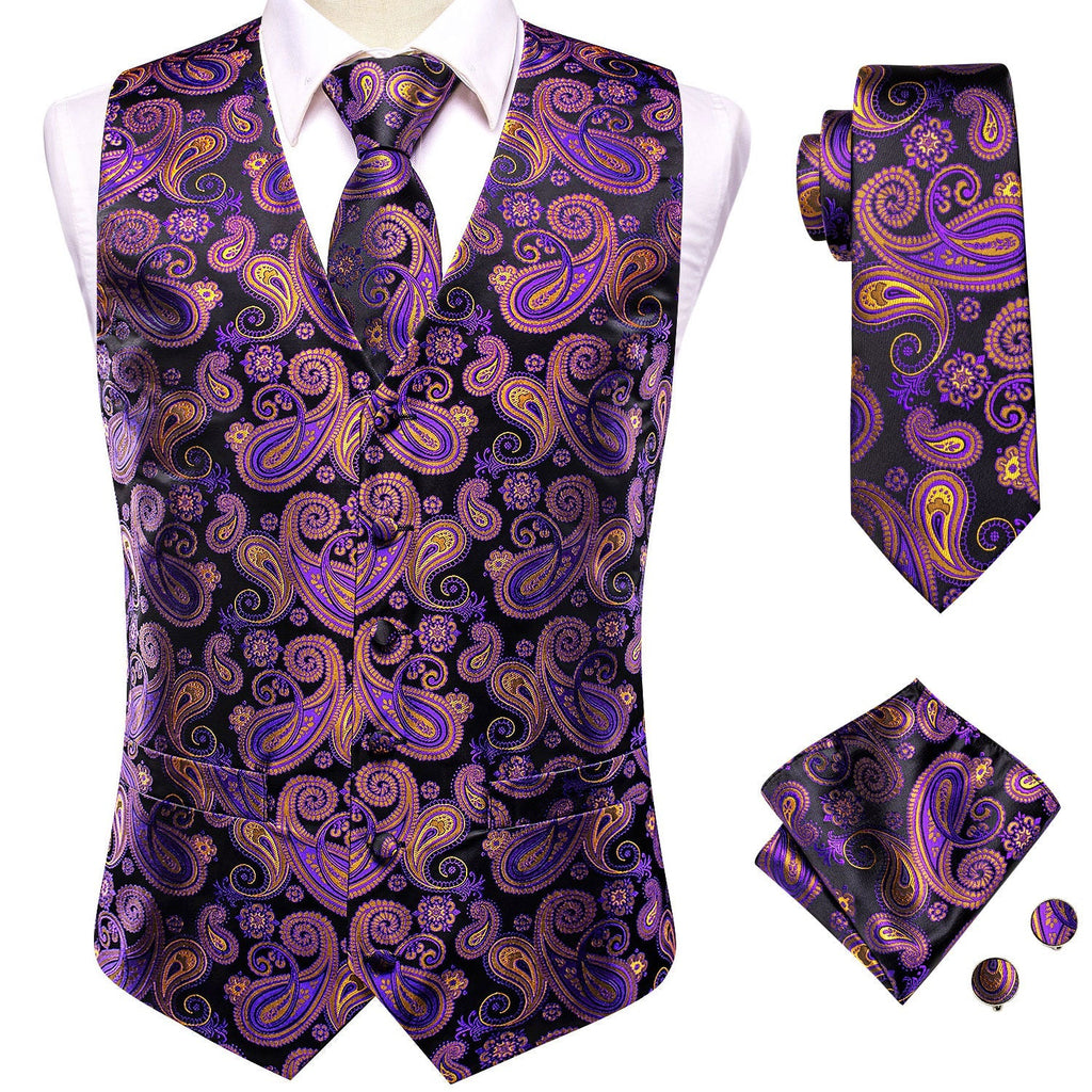 GentCrest Black Paisley Vest Set - Image 2