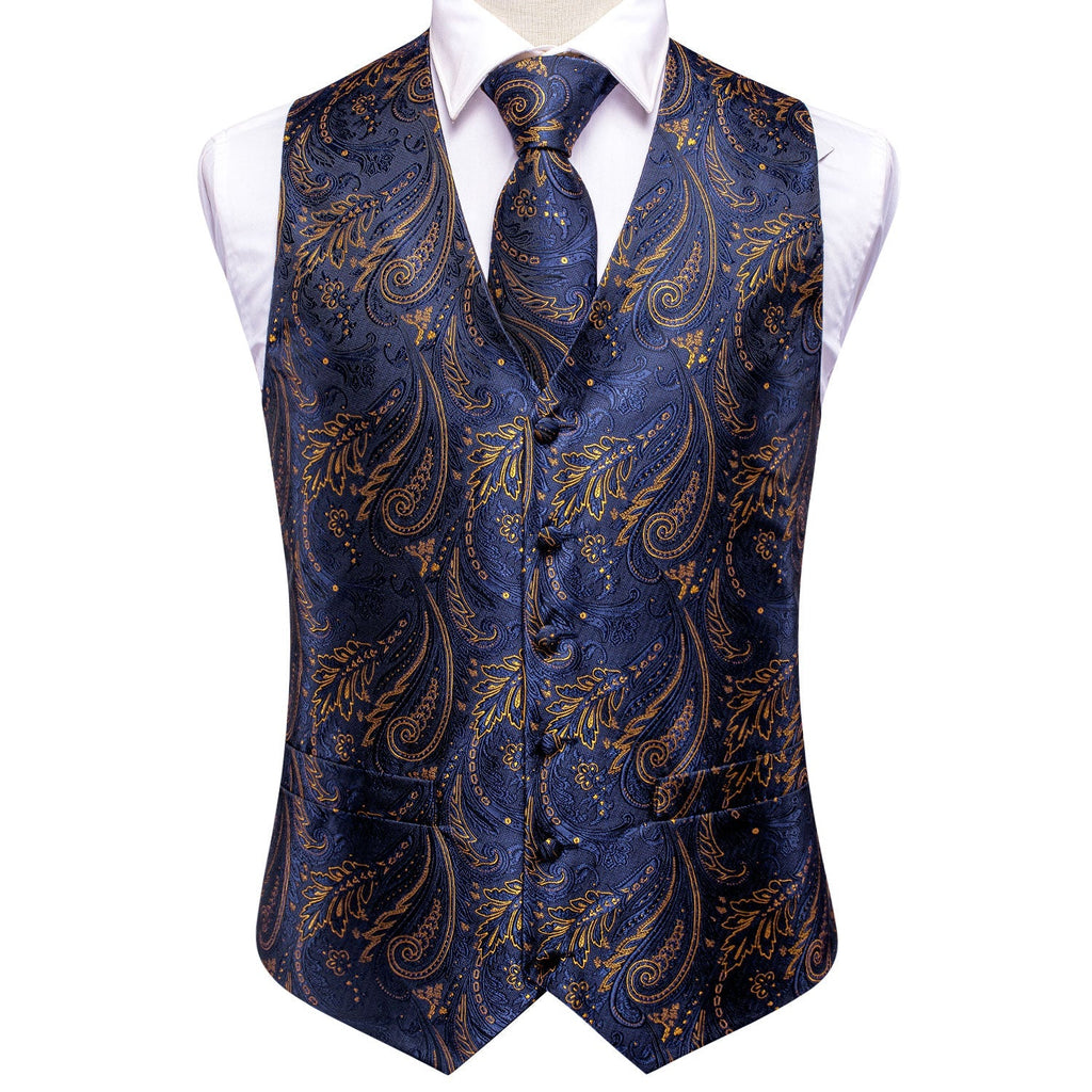 GentCrest Blue Paisley Vest Set - Image 6