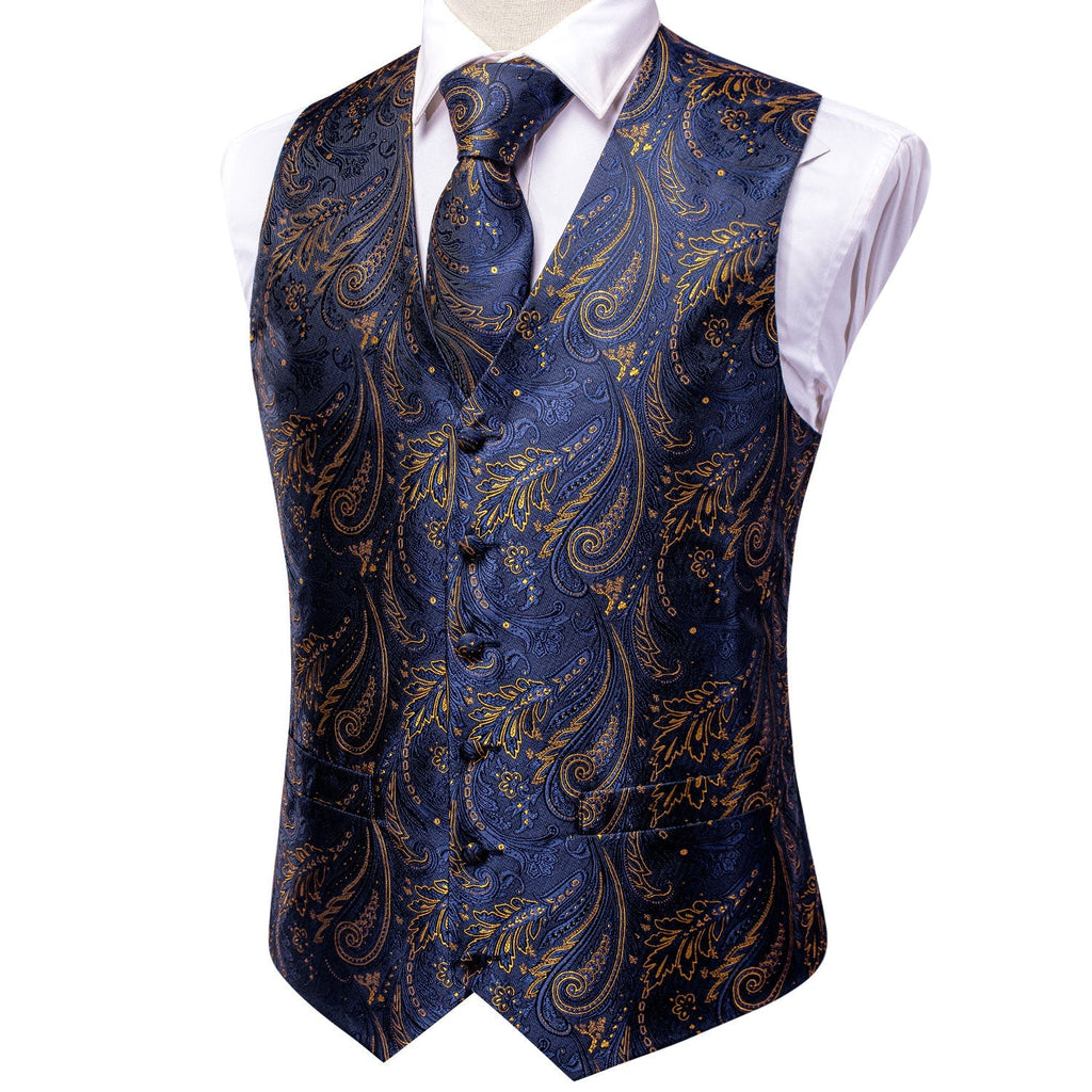 GentCrest Blue Paisley Vest Set - Image 4