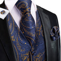 GentCrest Blue Paisley Vest Set - Image 1