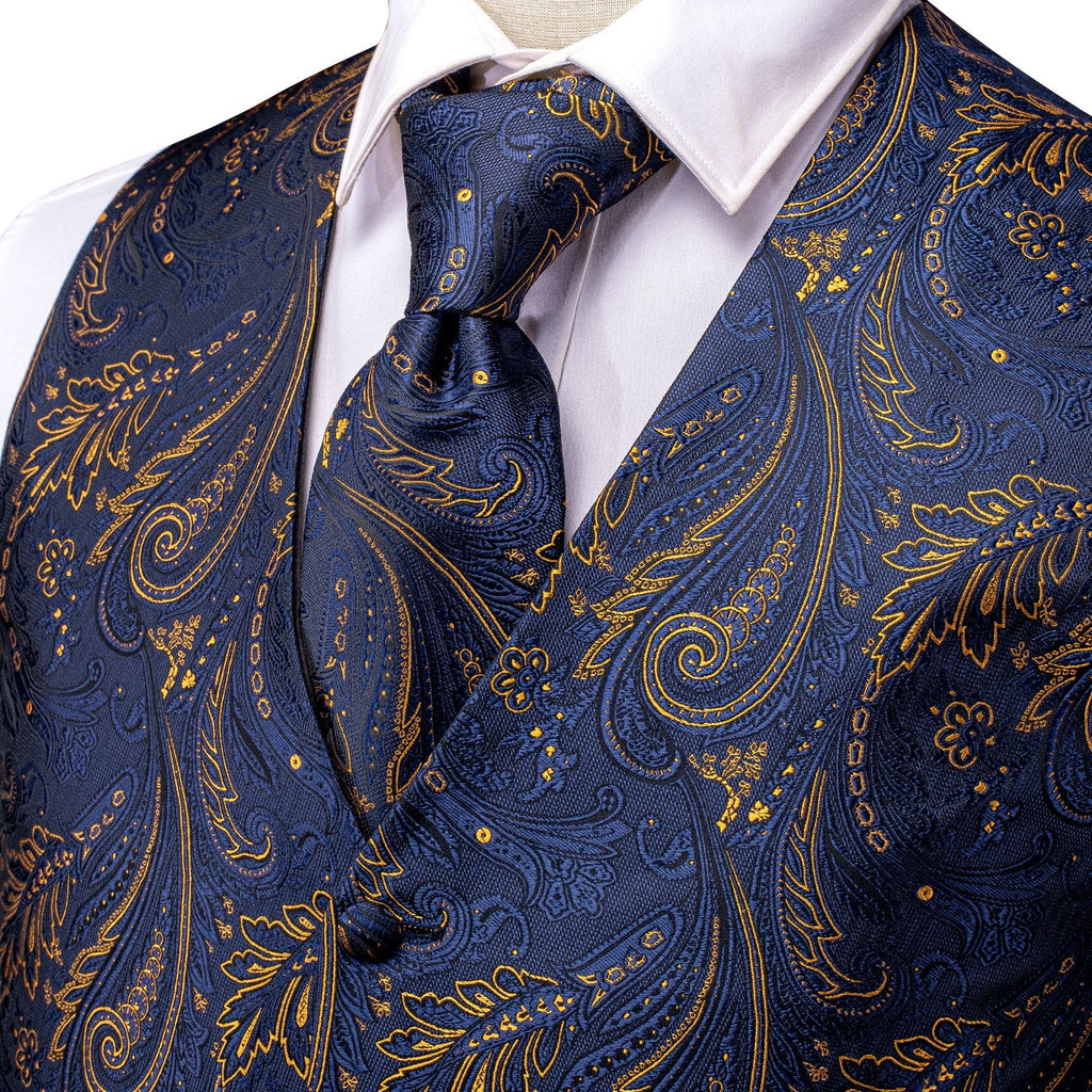 GentCrest Blue Paisley Vest Set - Image 7
