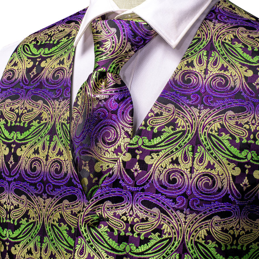 GentCrest Green Paisley Vest Set - Image 2