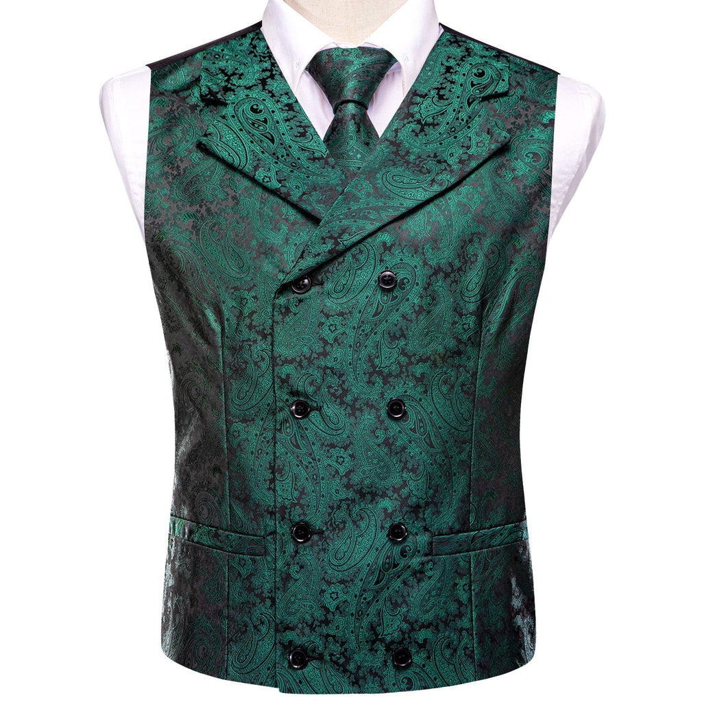 GentCrest Green Paisley Vest Set - Image 2