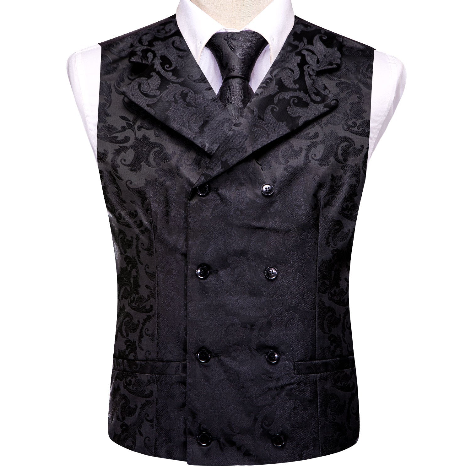 GentCrest Black Paisley Vest Set - Image 2