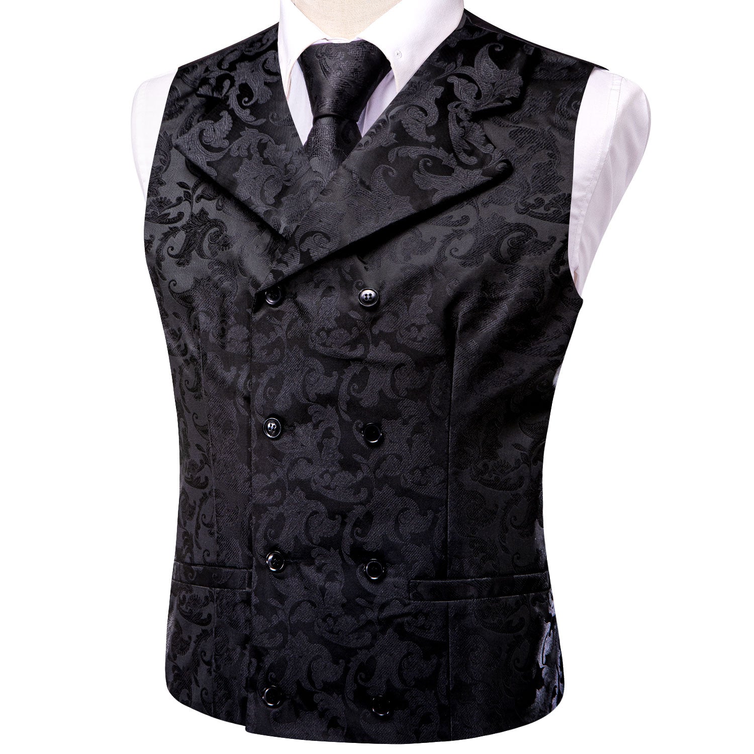 GentCrest Black Paisley Vest Set - Image 3