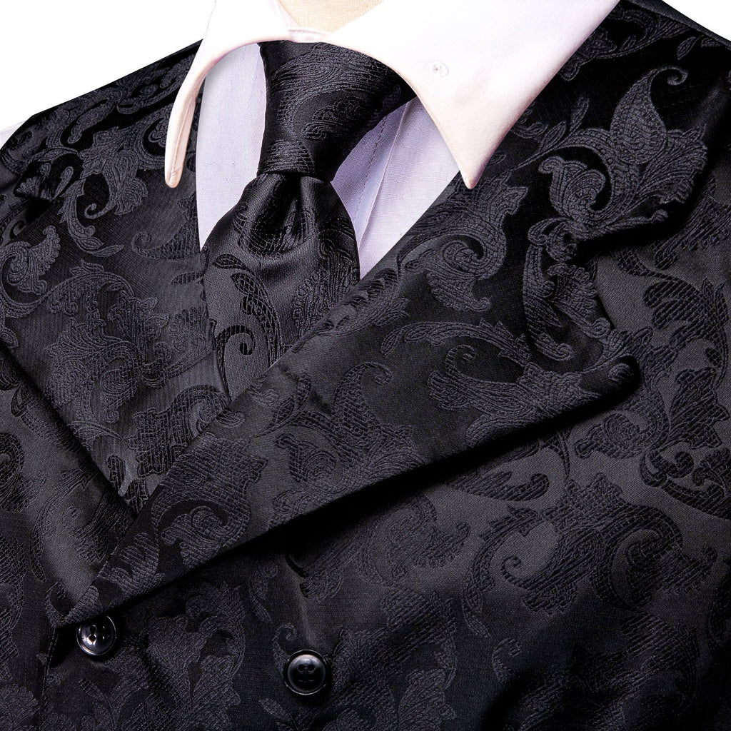 GentCrest Black Paisley Vest Set - Image 4