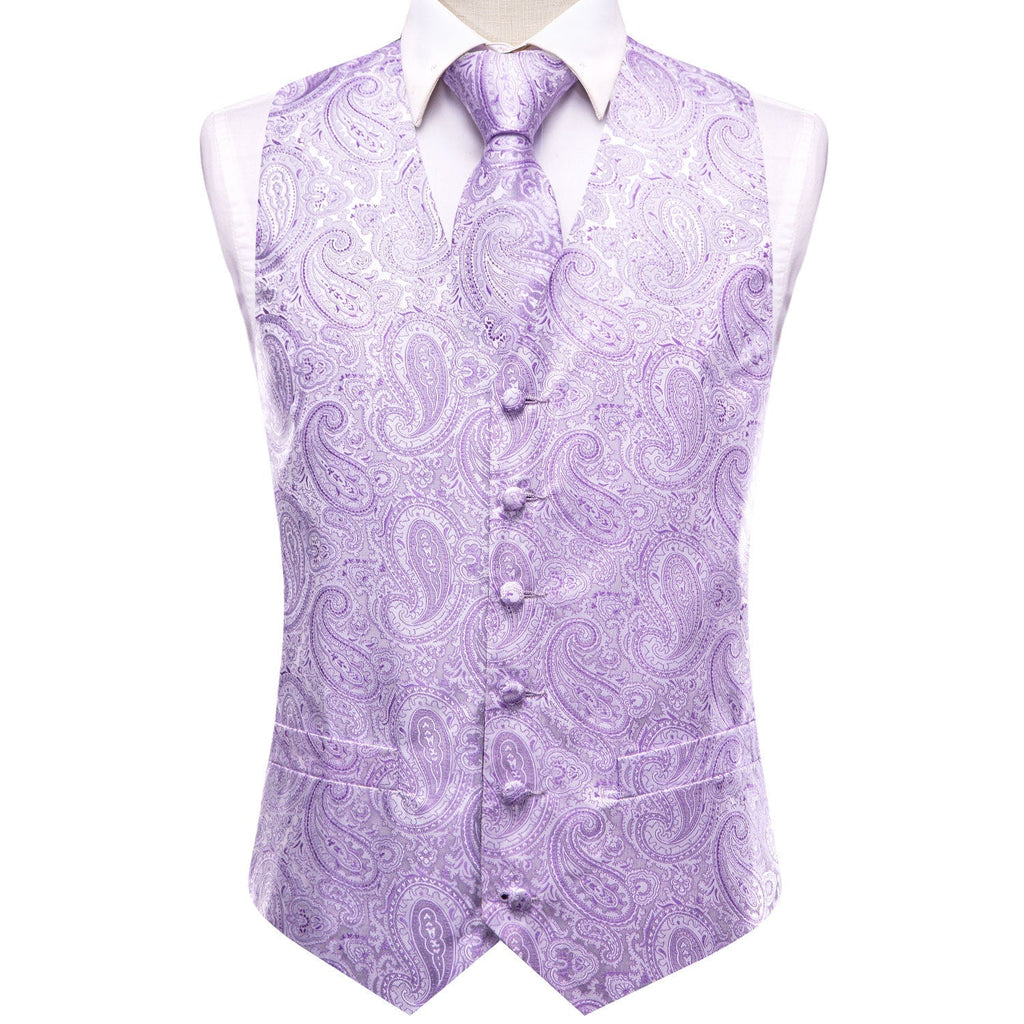 GentCrest Plum Paisley Vest Set - Image 2