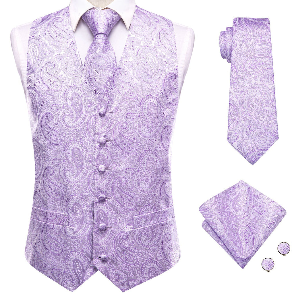 GentCrest Plum Paisley Vest Set - Image 5
