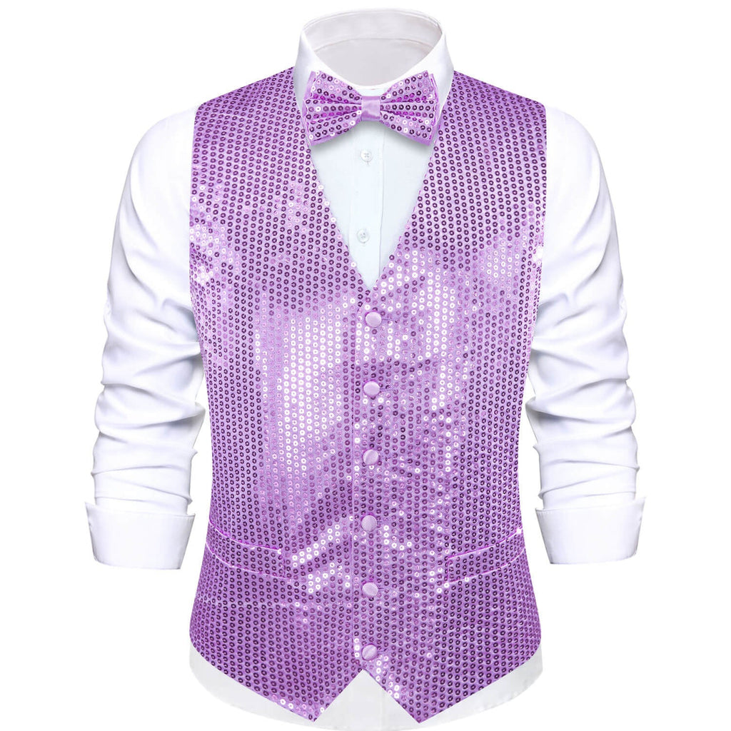 GentCrest Purple Sequin Vest Set - Image 1