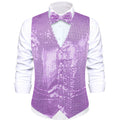 GentCrest Purple Sequin Vest Set - Image 1