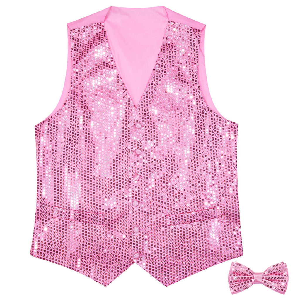 GentCrest Pink Sequin Vest Set - Image 4